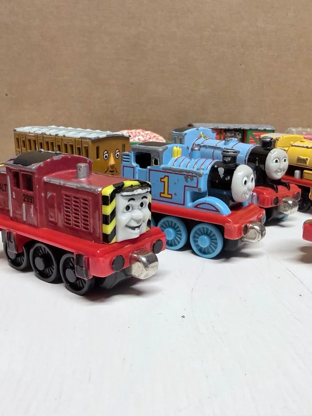 Thomas & Friends Assorted Mini Train Lot - Blue, Yellow, Green